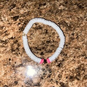 Clay bead bracelet handmade